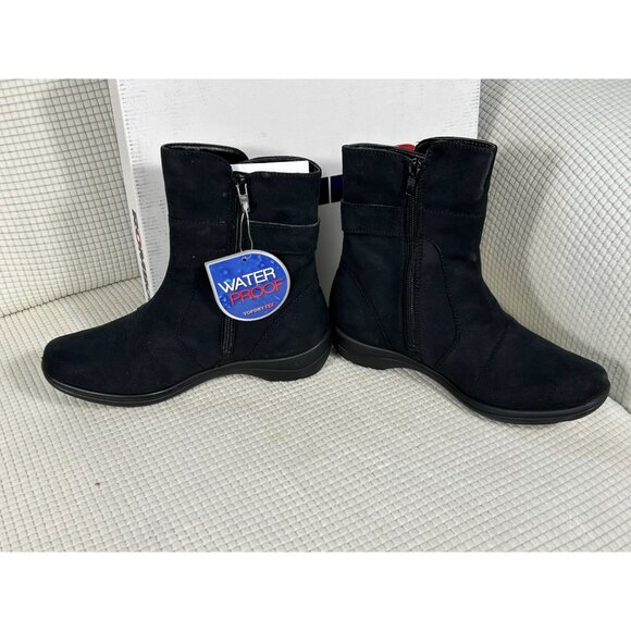 Romika Black Waterproof Fashion Boot with Zipper, Size EU 37, US 6-6.5, NWB - Picture 3 of 6